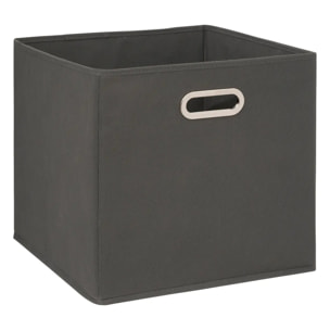 Panier tissu 31x31cm "Mix N' Modul" gris