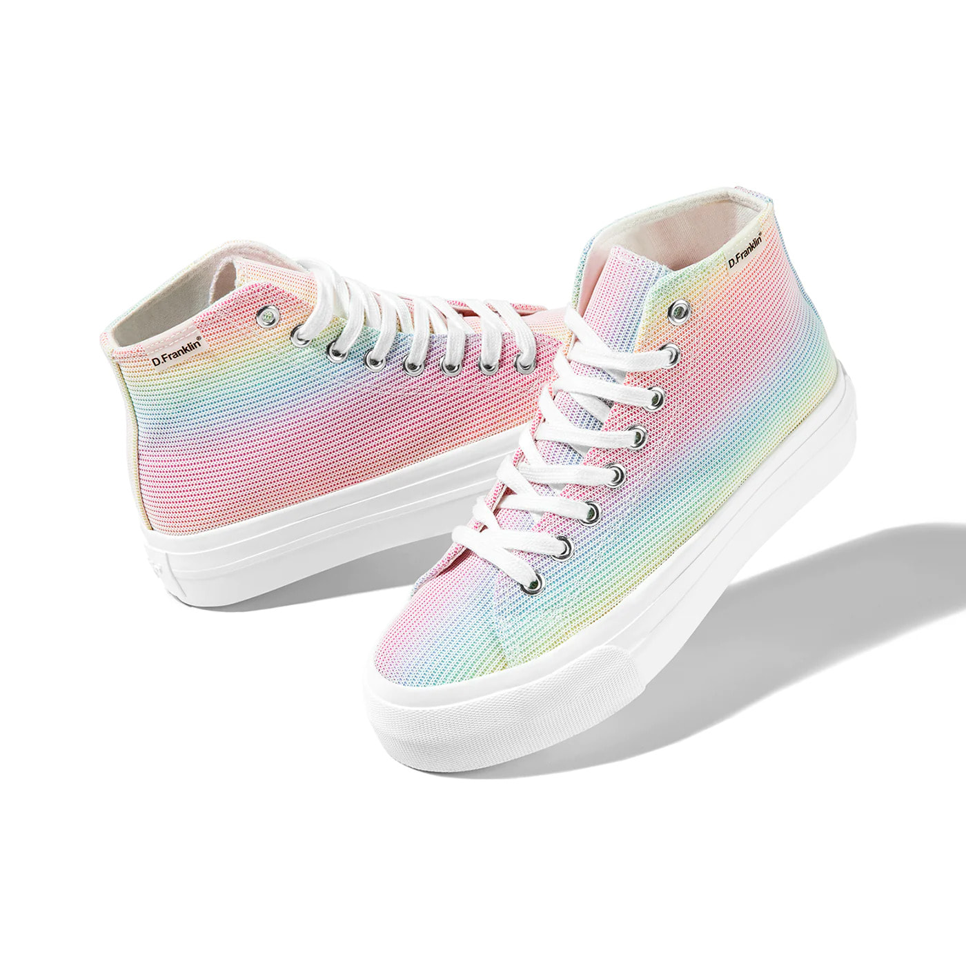 Zapatillas Altas One Way White Rainbow en Multicolor D.Franklin