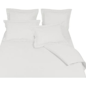 Housse de couette en coton blanc - Blanc