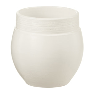 J-Line Cachepot Gio Ceramique Blanc X-Small