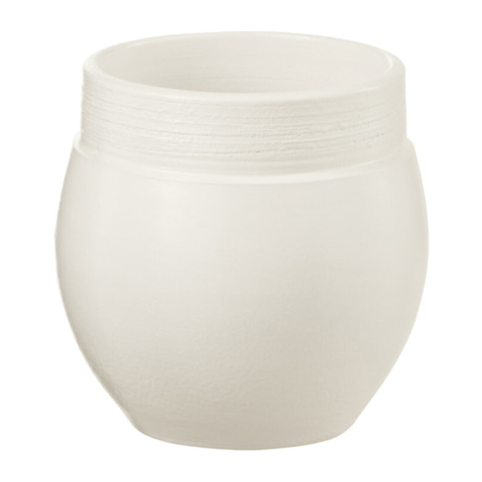 J-Line cache-pot Gio - céramique - blanc - extra small - 2 pièces - Ø 15 cm
