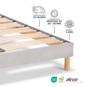 Sommier en kit Capitole | Gris clair