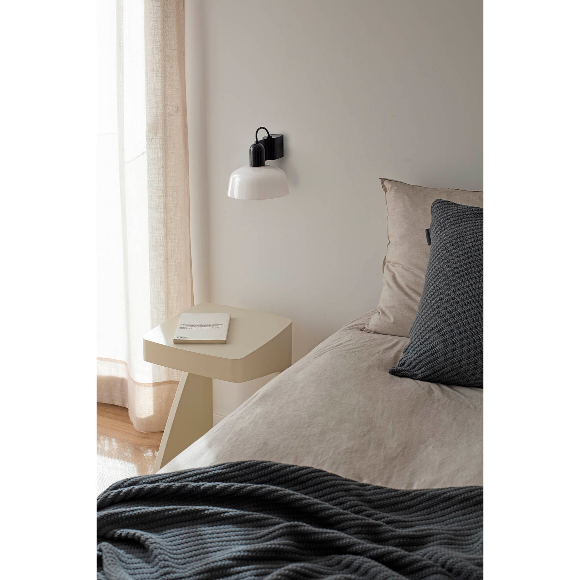 TATAWIN Lampe applique blanche