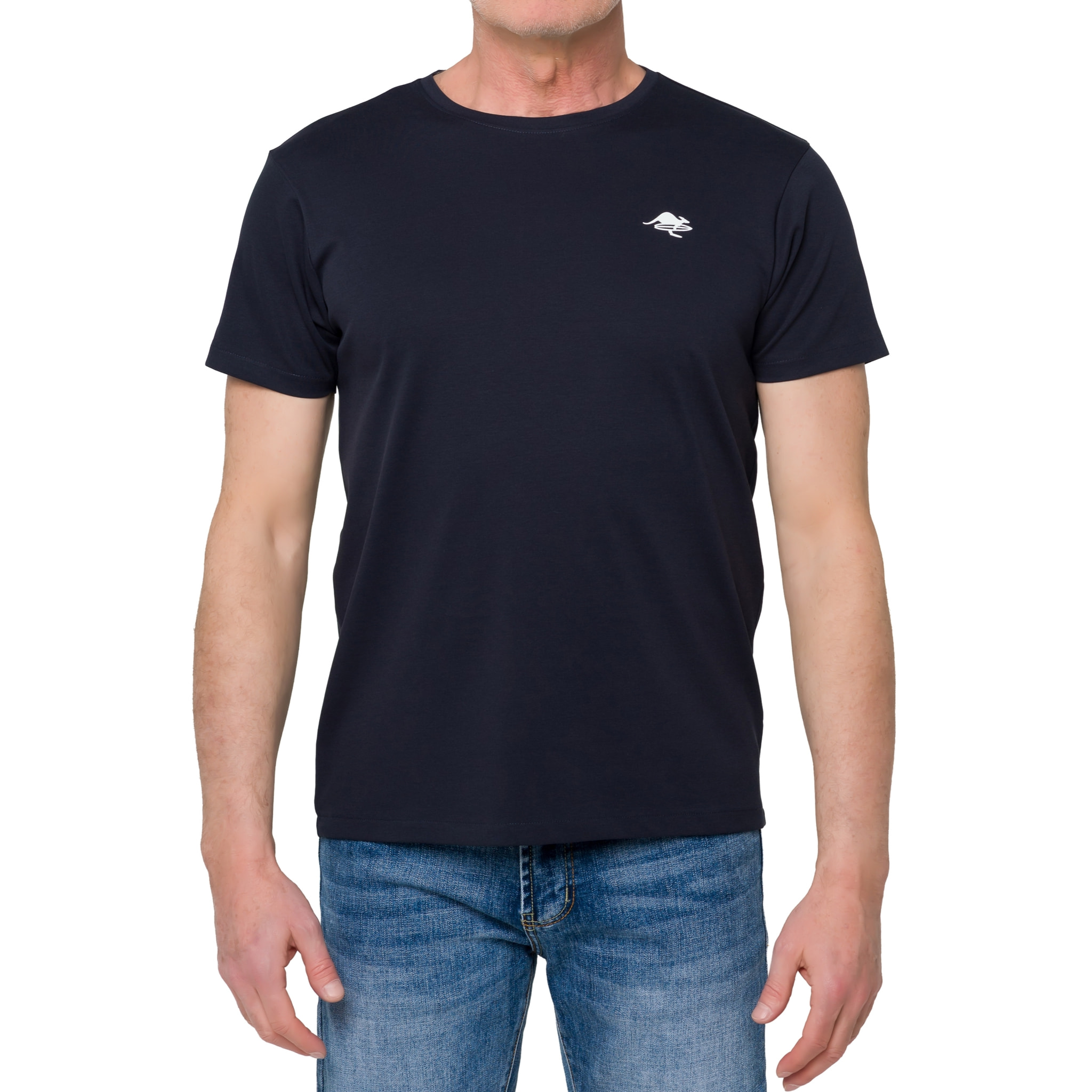 T-shirt AIR TECH misto cotone blu navy