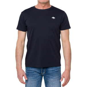 T-shirt AIR TECH misto cotone blu navy