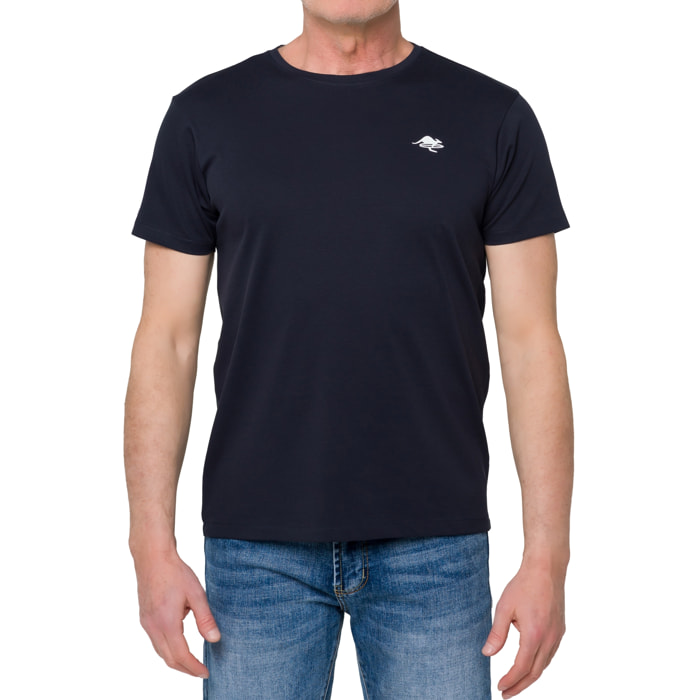 T-shirt AIR TECH misto cotone blu navy