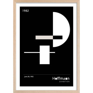 Poster Exposition hoffmann Affiche + cadre en bois - Chêne