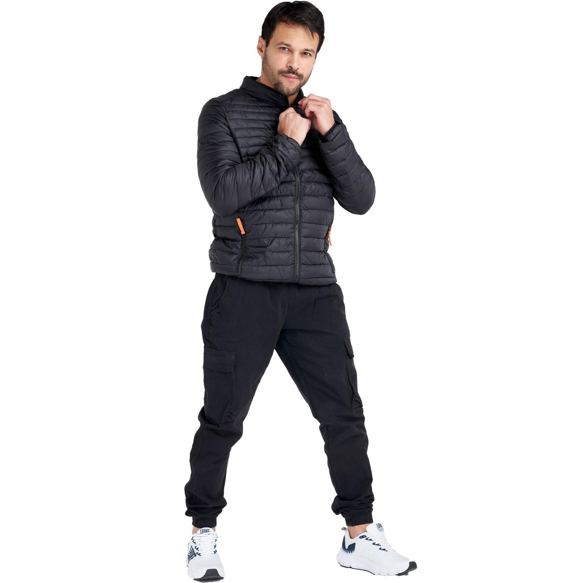 Plumífero de invierno para hombre 'Basic' con cremallera y cuello alto