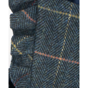 PETO LANA ESPIGA Y CUADROS MULTICOLOR AZUL