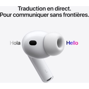 Ecouteurs APPLE AirPods Pro 3 - Réduction de bruit active, sans fil, intra-auriculaires, autonomie 32h