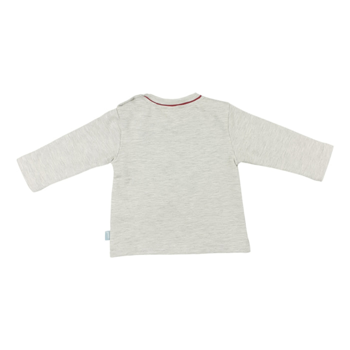 TSHIRT JERSONE GRIGIO MELANGE SNOW BOARD