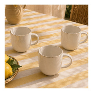 Lot de 6 mugs, COTON