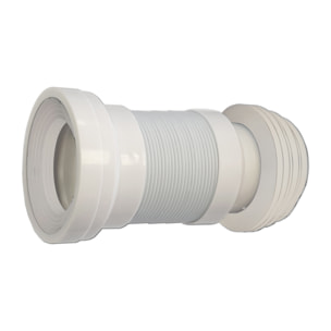 Pack WC A1 + Manguito conector | Inodoro de ceramica | Manguito extensible 150-470mm | WC con Tapa amortiguada | Doble descarga | Salida dual | Alday