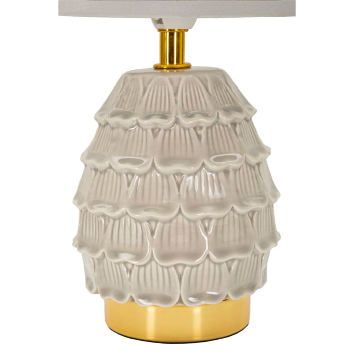 LAMPADA DA COMODINO PIGNY GRIGIA CM Ø 15X30,5