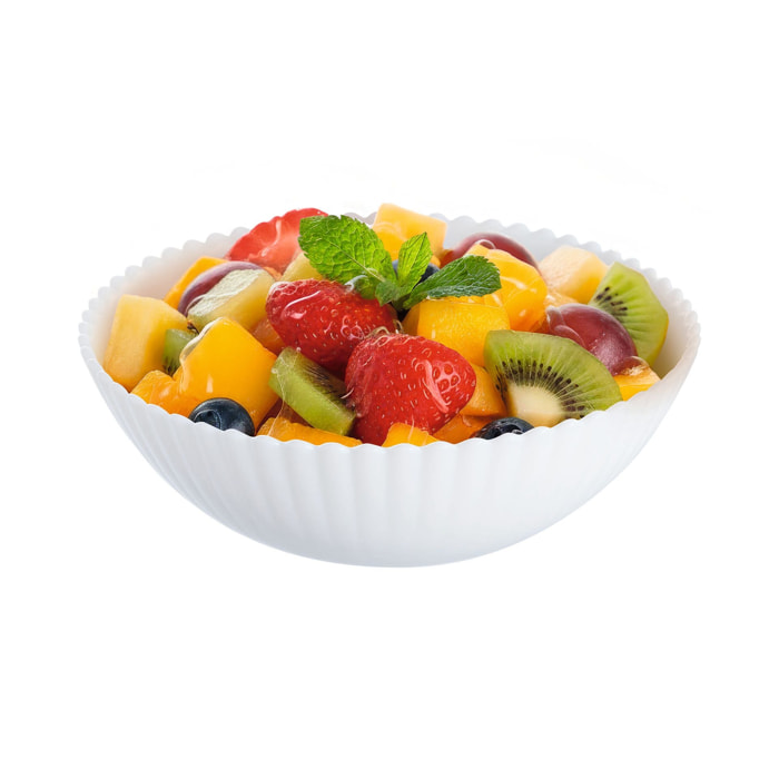 6 coupelles blanches 16 cm Bloom - Luminarc