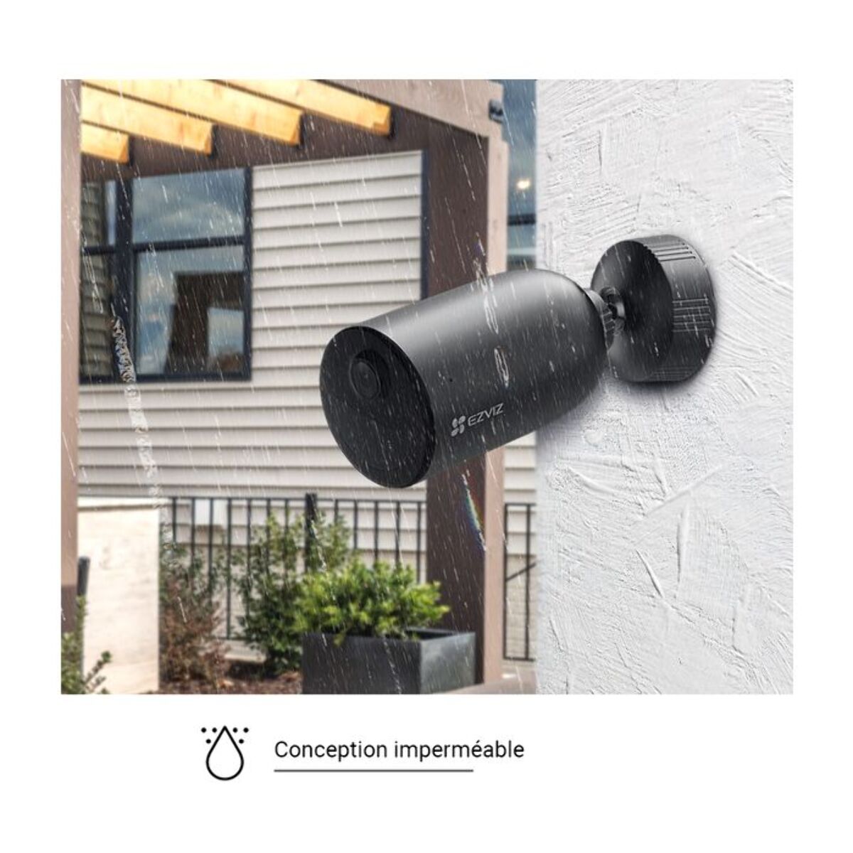 Caméra de surveillance EZVIZ 2 EB3 Type C + 2 panneaux solaires