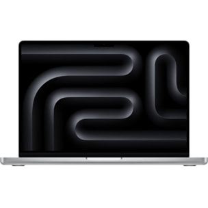 Ordinateur Apple MACBOOK Pro 14" Puce M5 CPU 10 / GPU 10 coeurs Mémoire RAM 16Go Stockage 512Go SSD XDR Argent