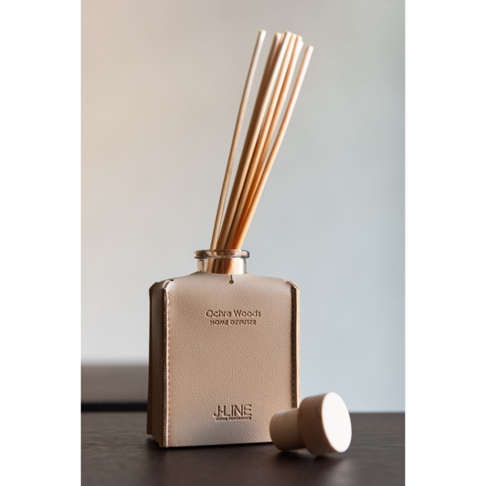J-Line Bâtonnets parfumés - cuir - beige - 100ml