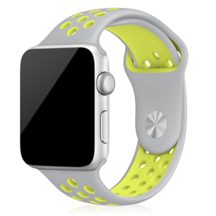 Correa deportiva de silicona Compatible con Apple Watch de: 42/44/45/49mm Talla S/M