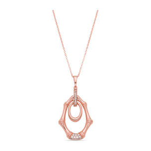 Collar Kormer acabado oro rosa 18k