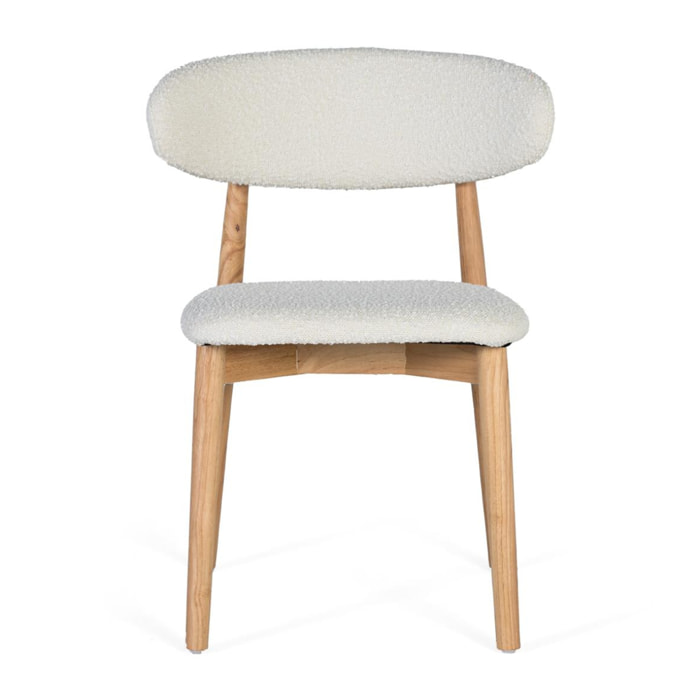 Silla de Madera de Caucho 56 Cm Estilo Contemporáno