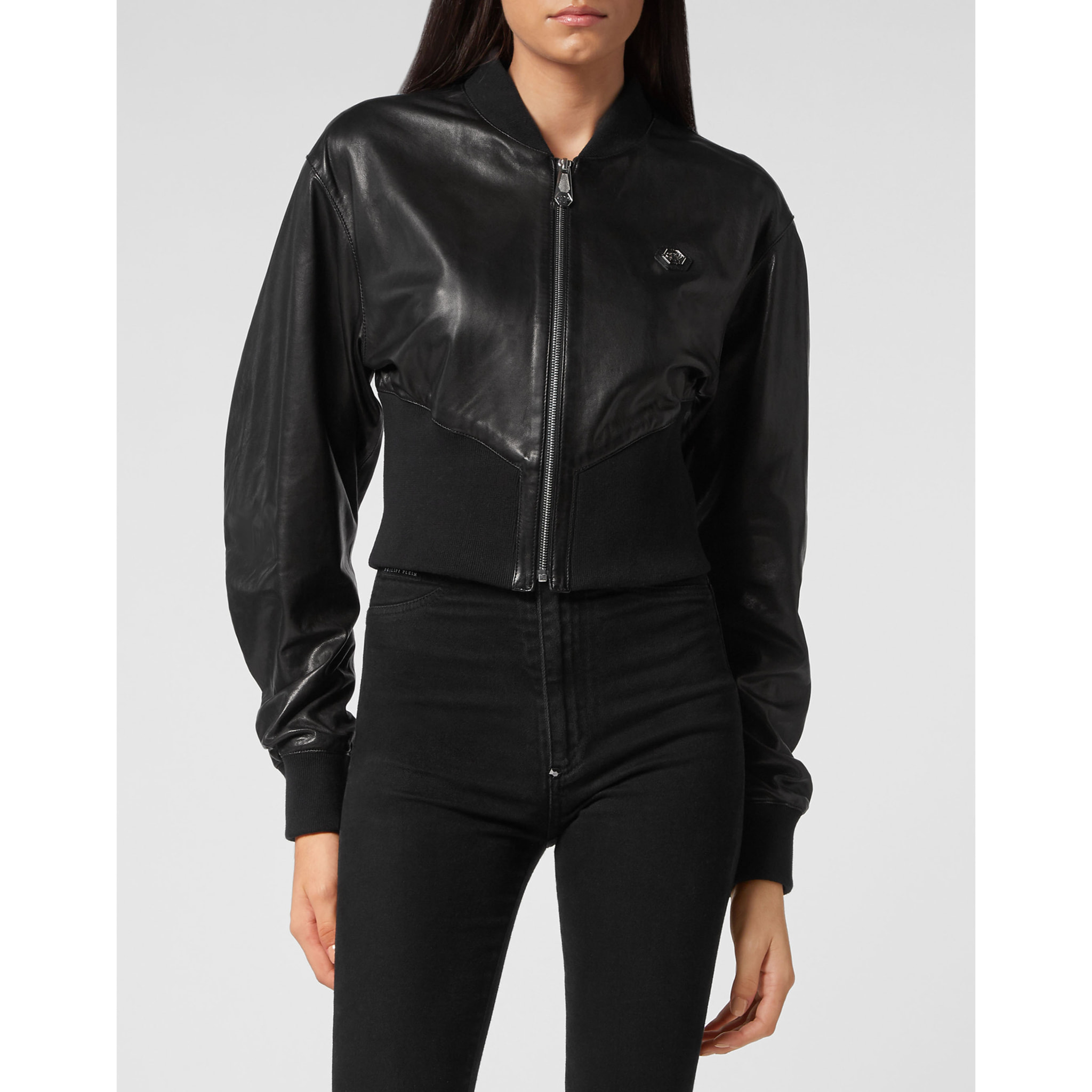 PHILIPP PLEIN Leather Bomber