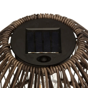 Lampe solaire "Ravi" beige H32cm