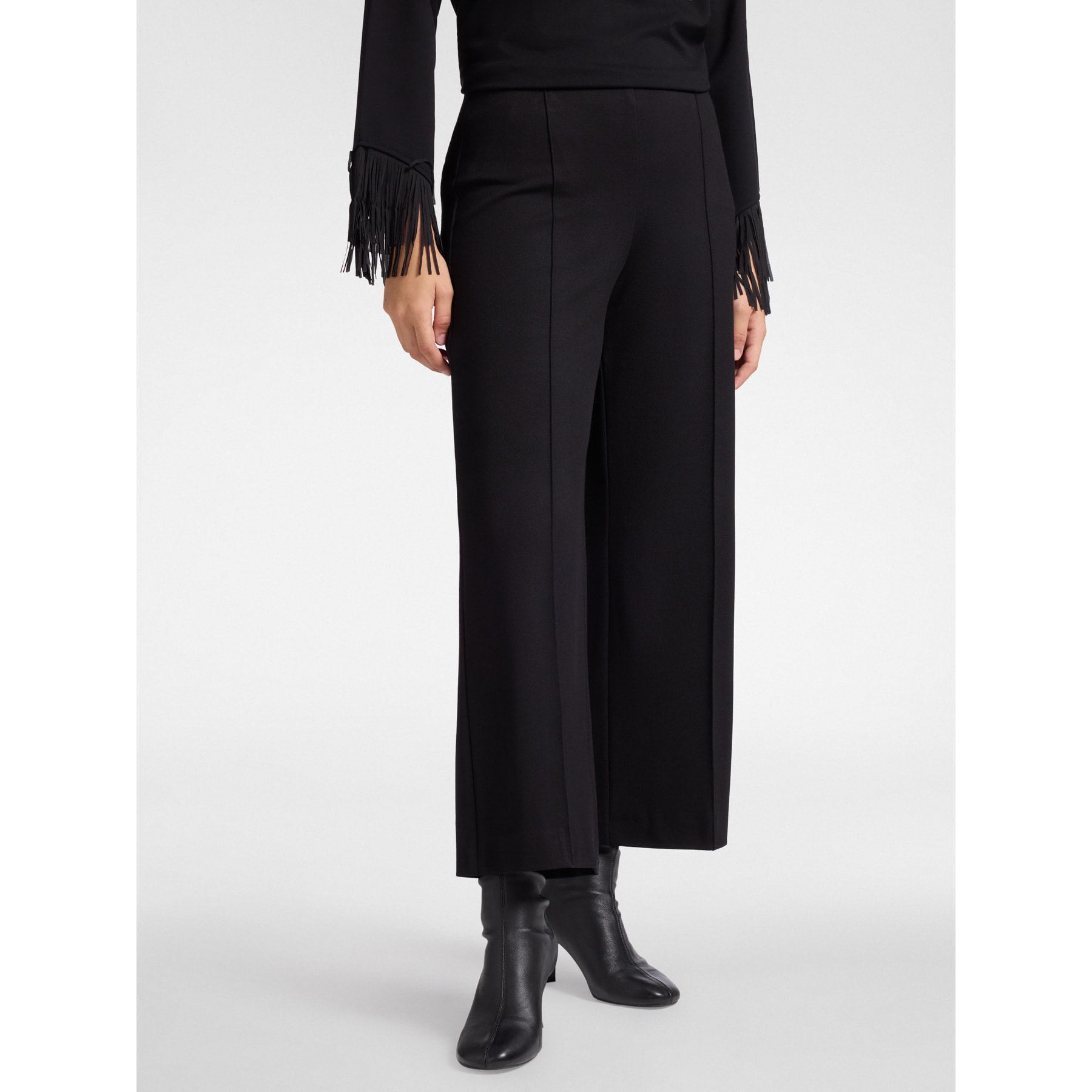 Elena Mirò - Pantaloni pull on in jersey - Nero