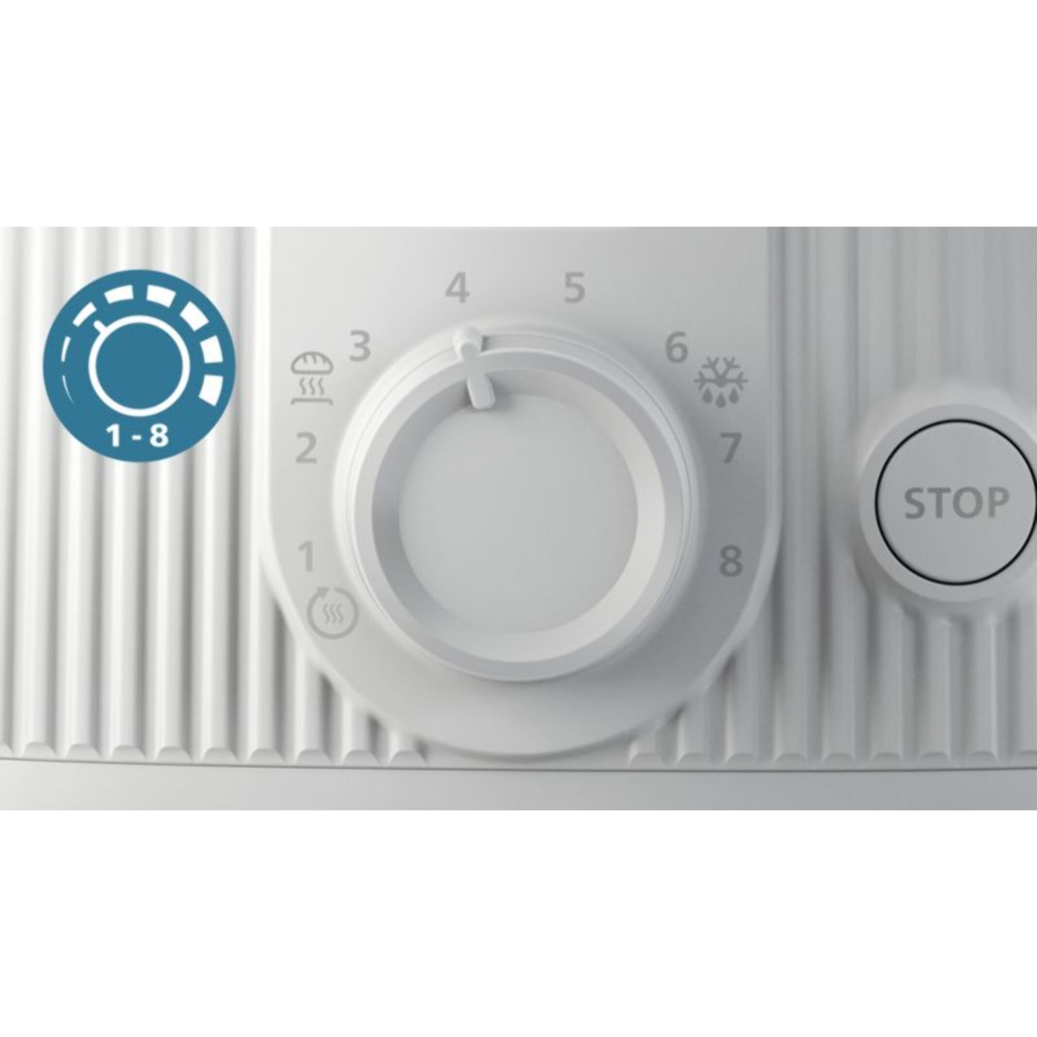 Grille-pain PHILIPS HD2511/00 Toaster blanc Série 3000, 2 fentes, 900W