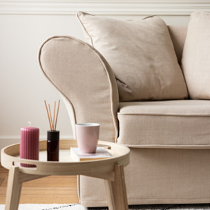 Fauteuil love seat beige OSCAR