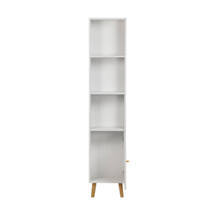 Colonne de rangement salle de bain bohème décor bois BOHÈME