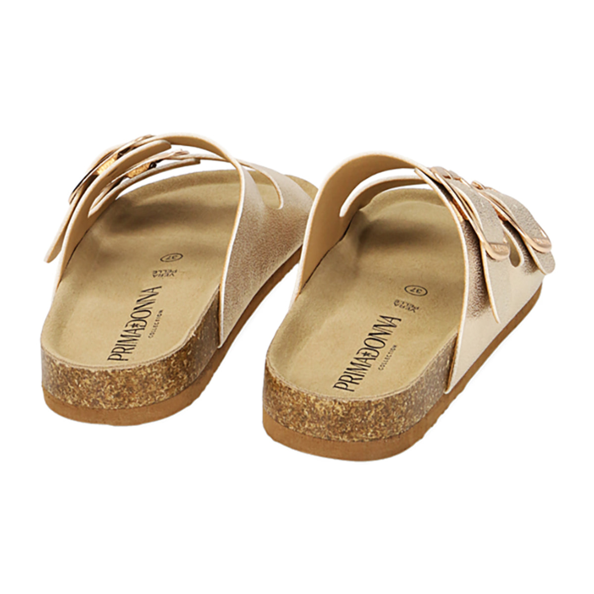 Zapatillas laminadas en oro