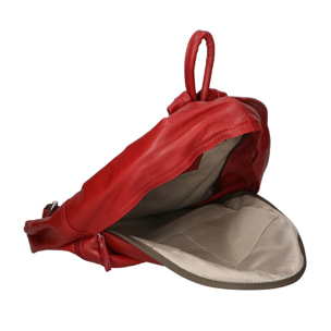 Zaino da donna in vera pelle - Modello Cloe - Artigianale - 30.0 x 39.0 x 14.0 cm