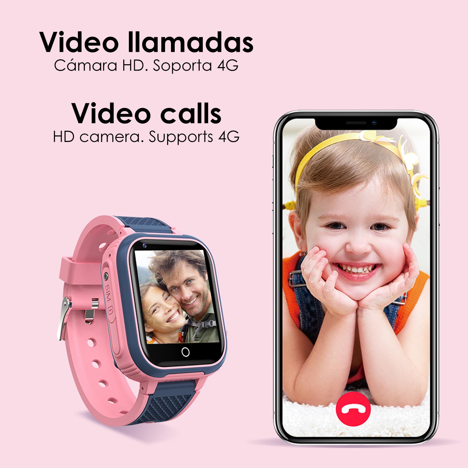 Smartwatch 4G GPS e Wifi LT21 per bambini. Videochiamate, cercapersone e comunicazione a 3 vie.