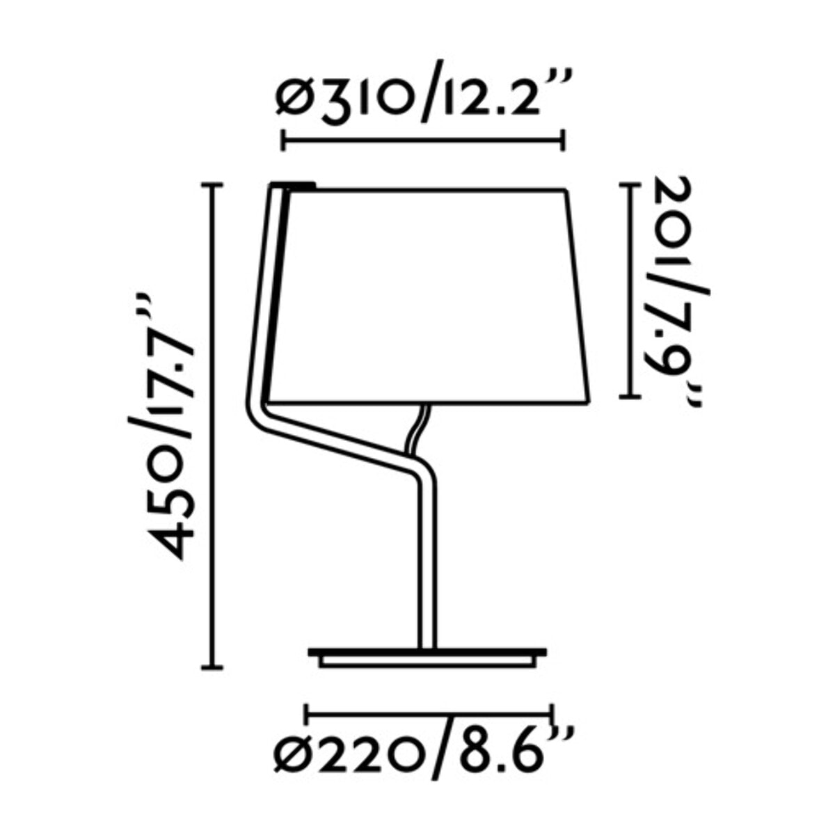 BERNI Lampe de table blanche
