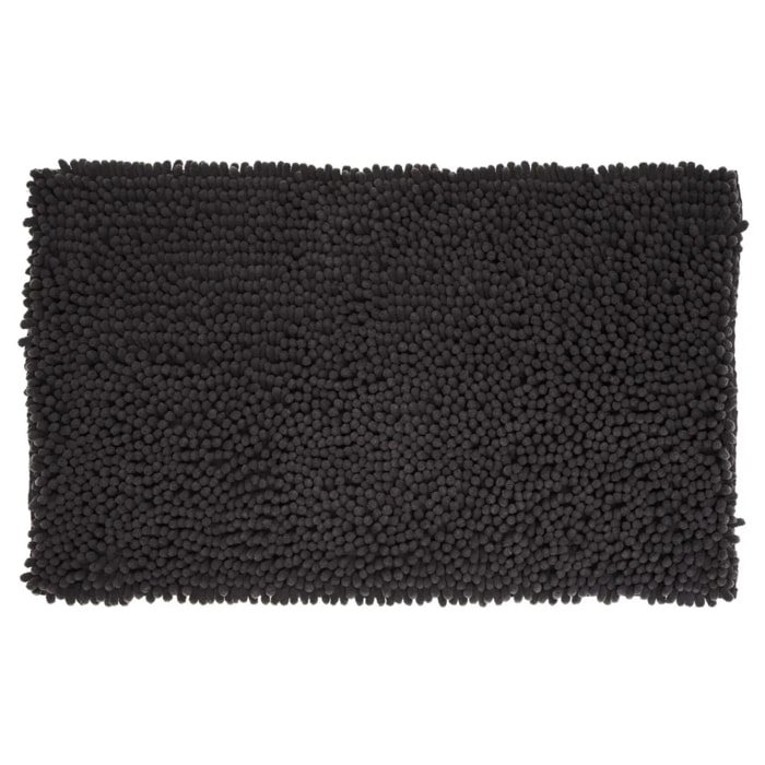 Tapis de bain 50x80 cm Noir Colorama