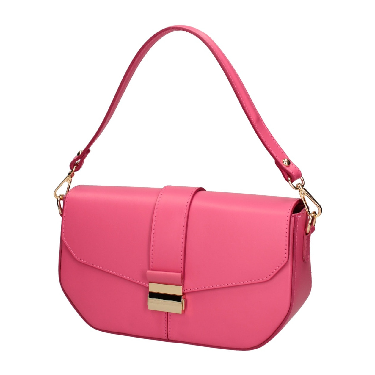 Borsa a spalla da donna - Modello False - Vera pelle - 27.0 x 15.0 x 7.0 cm