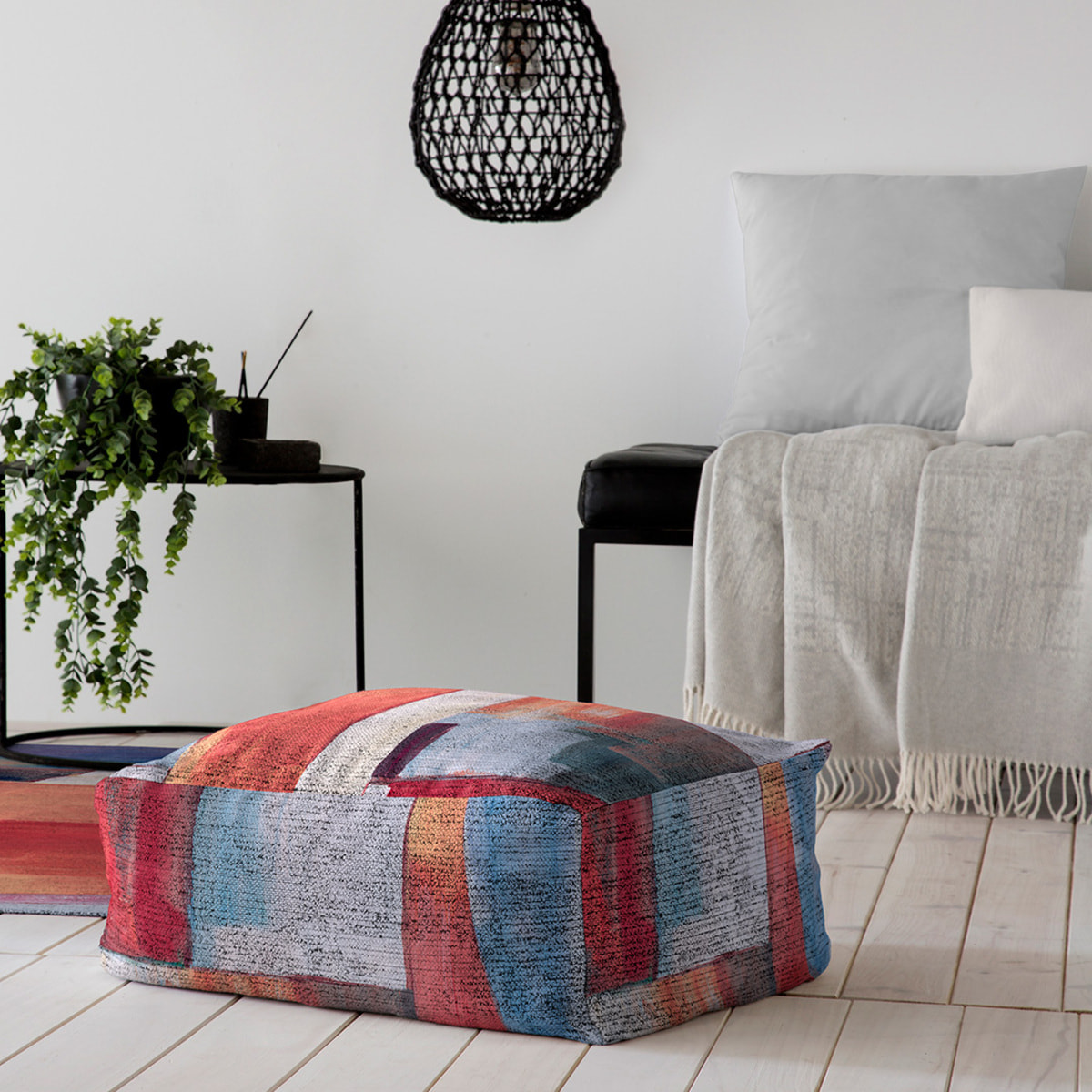 Pouf amovible en coton NAF NAF PAMPAM