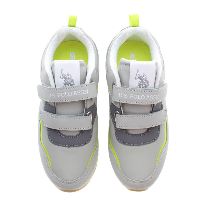 Sneakers U.S. Polo Assn Light Gray-Light Green
