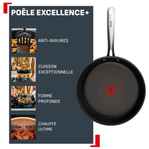 Poêle TEFAL 30 cm Excellence +