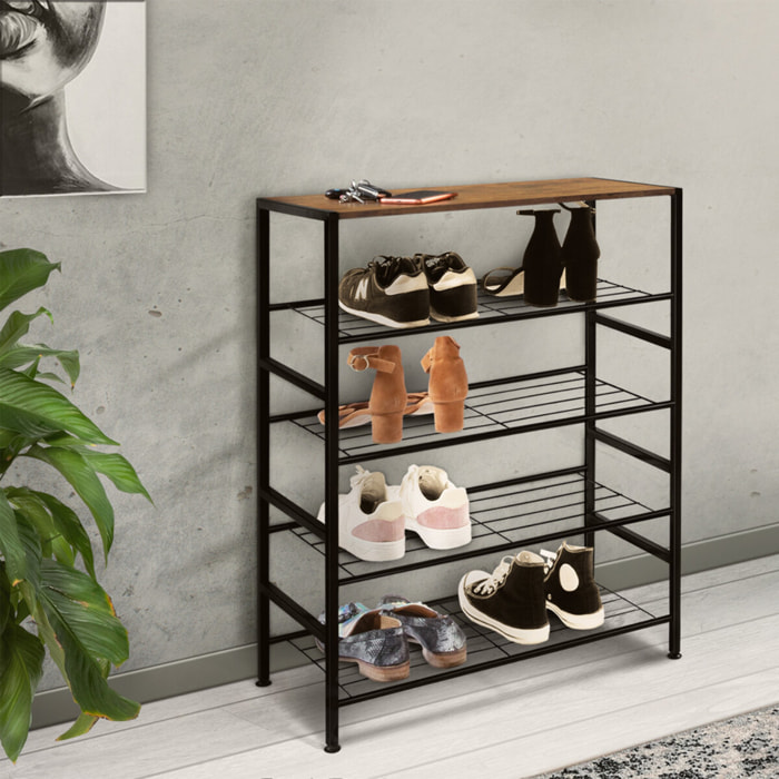 Meuble chaussures Elize 4 niveaux - 12 paires