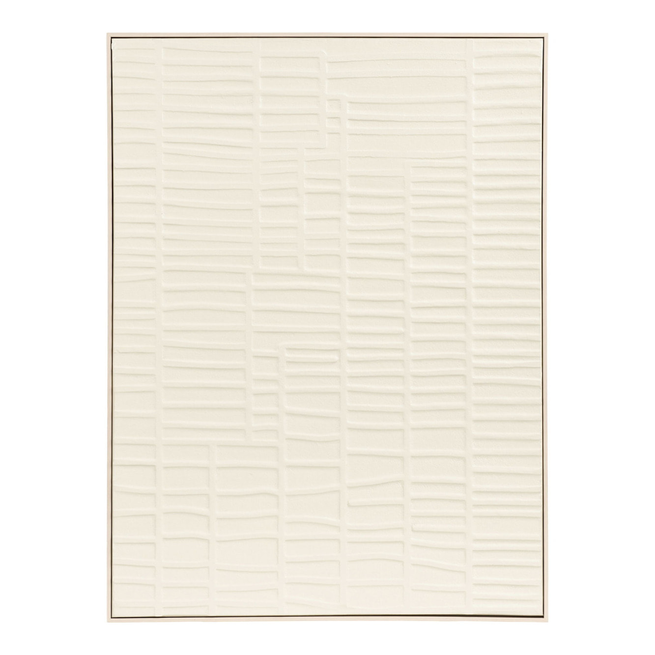 Pannello murale Ena a rilievo in beige — 60x80 cm