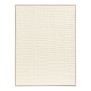 Pannello murale Ena a rilievo in beige — 60x80 cm