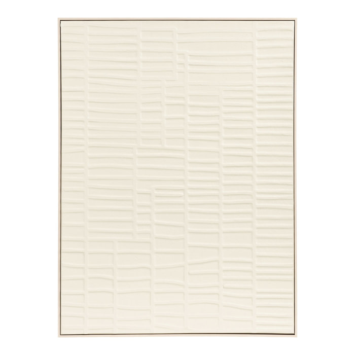 Pannello murale Ena a rilievo in beige — 60x80 cm