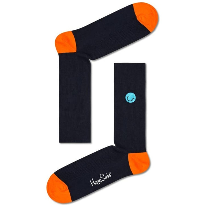 Pack de 3 calcetines azul y negro Happy socks