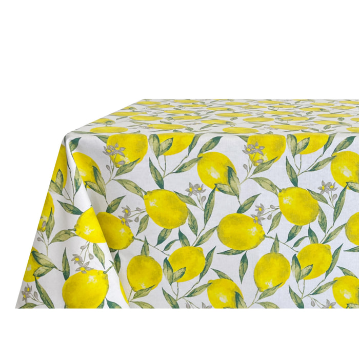 Tovaglia Cucina In 100% Cotone Made In Italy Disegno Peschiera 140x240