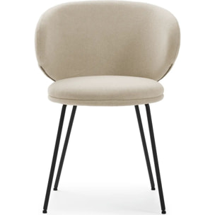 Lot de 2 chaises en tissu - COCOON