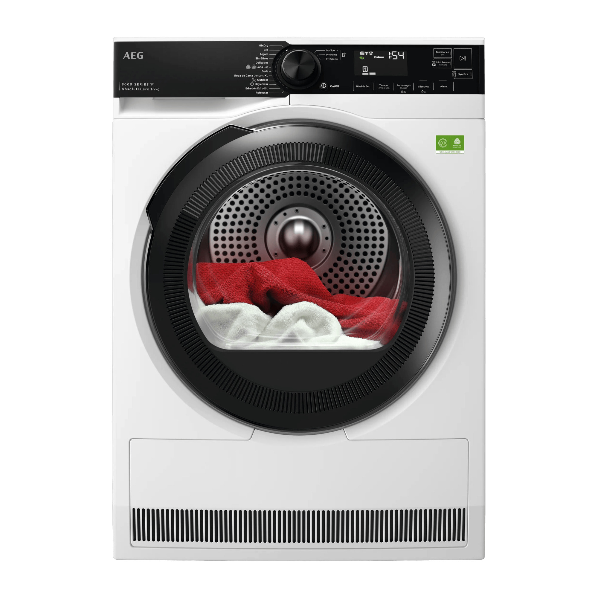 AEG Secadora con Bomba de Calor Serie 8000 AbsoluteCare® de 9 kg TR839T4PBCP