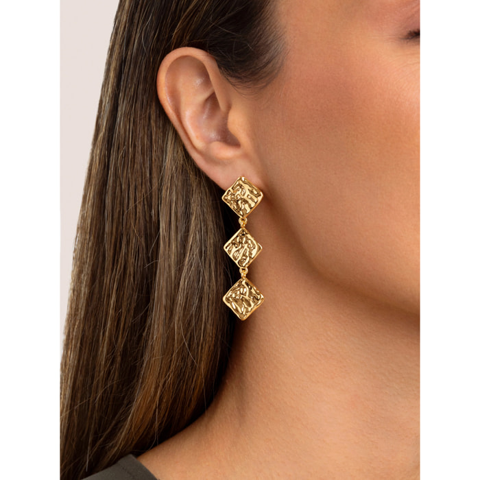 Orecchino Rhomb Placcato Oro