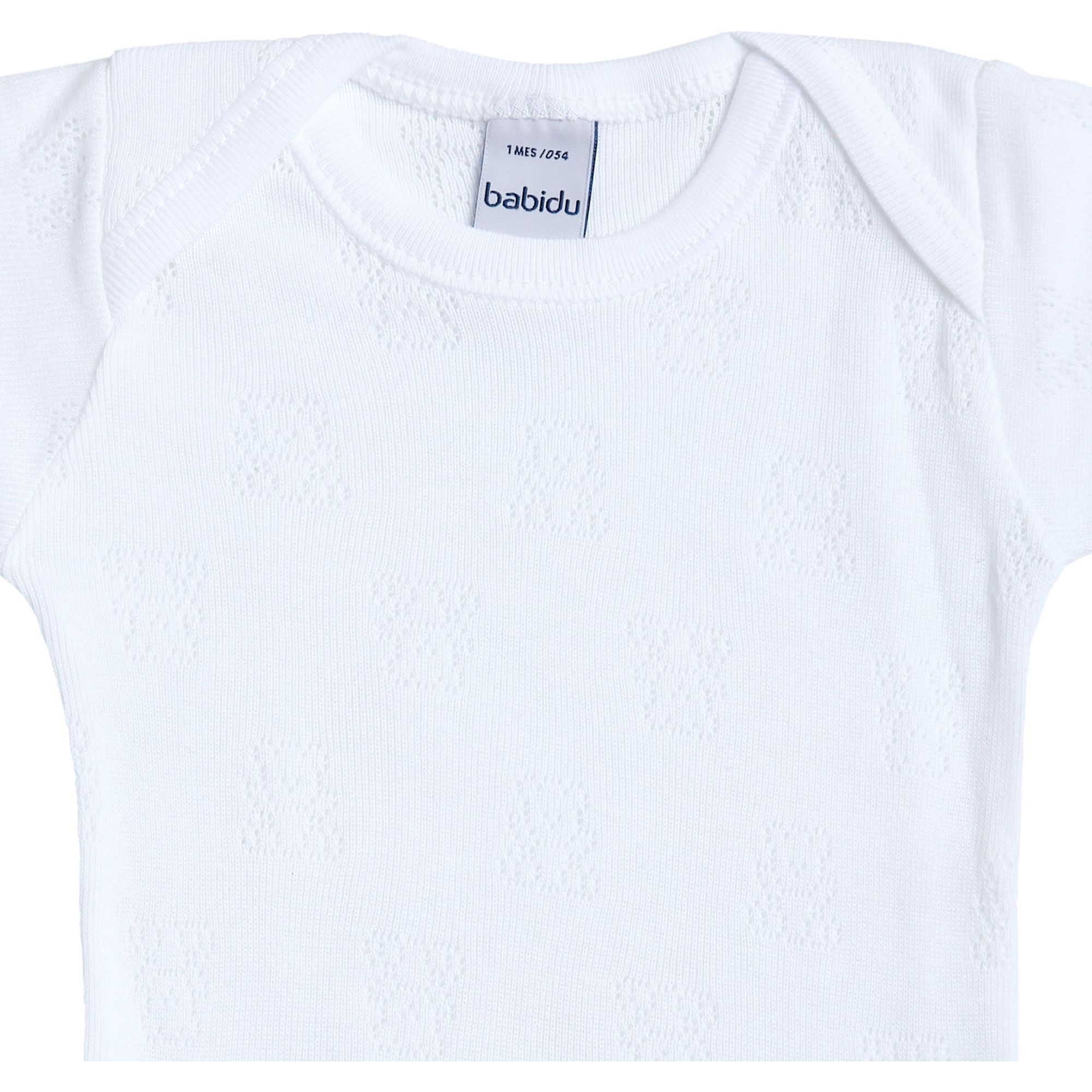 Body bebé manga corta calado ositos